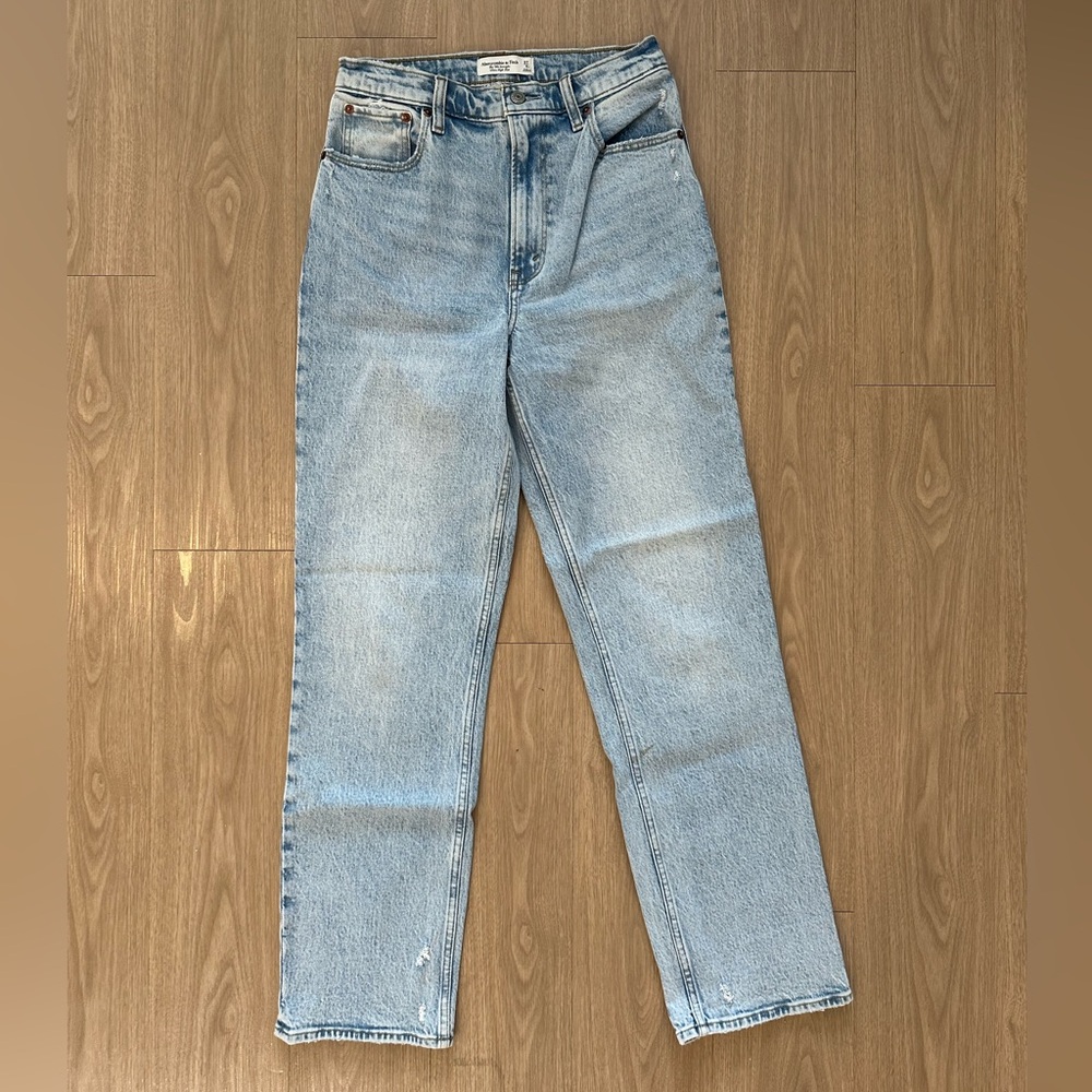 Abercrombie & Fitch Blue Straight Leg Jeans